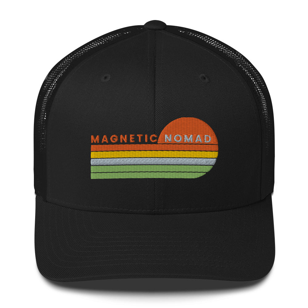 MAGNETIC NOMAD FOREST LOGO TRUCKER HAT