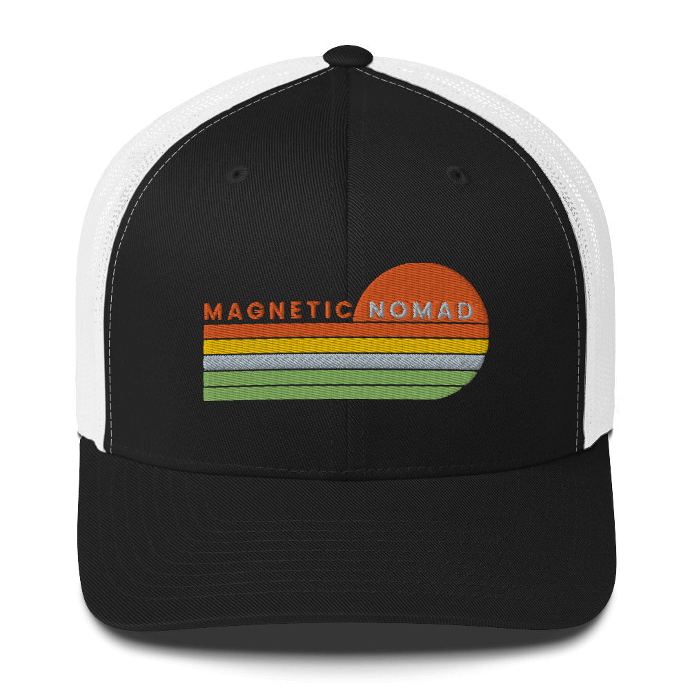 MAGNETIC NOMAD FOREST LOGO TRUCKER HAT