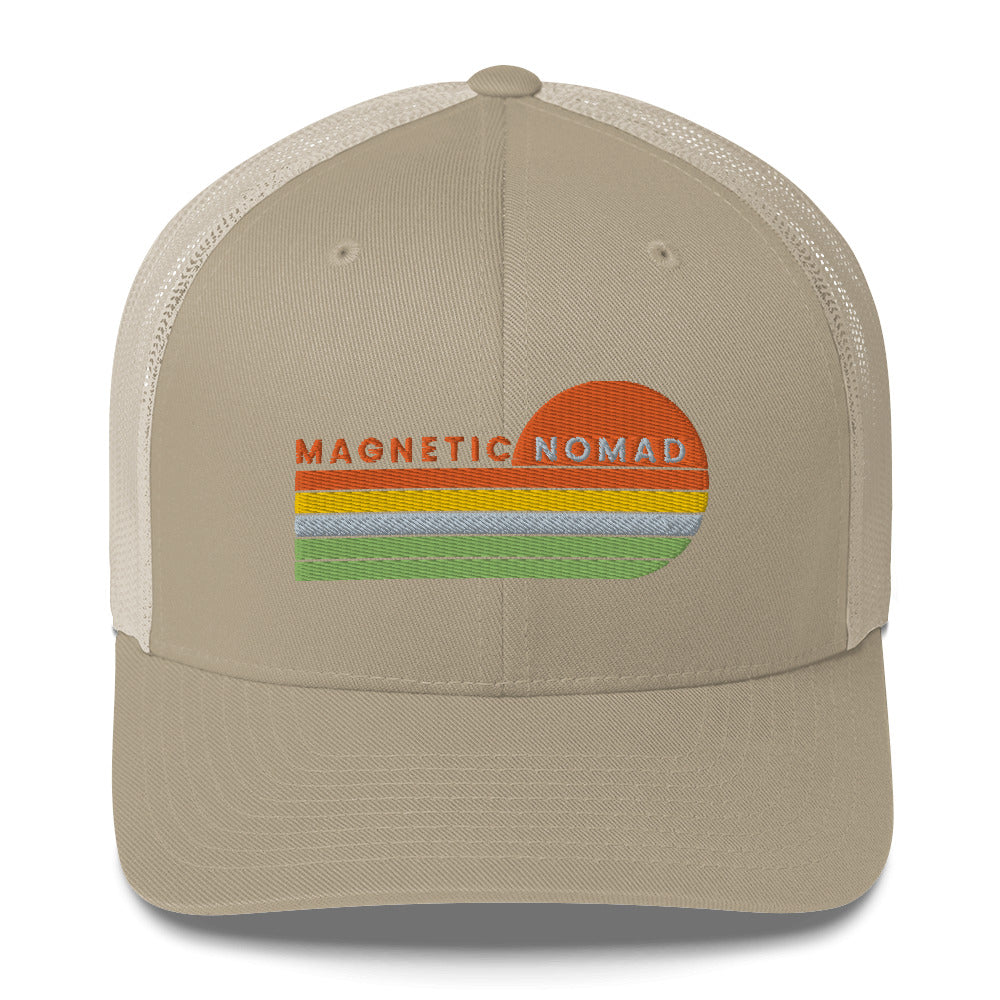 MAGNETIC NOMAD FOREST LOGO TRUCKER HAT