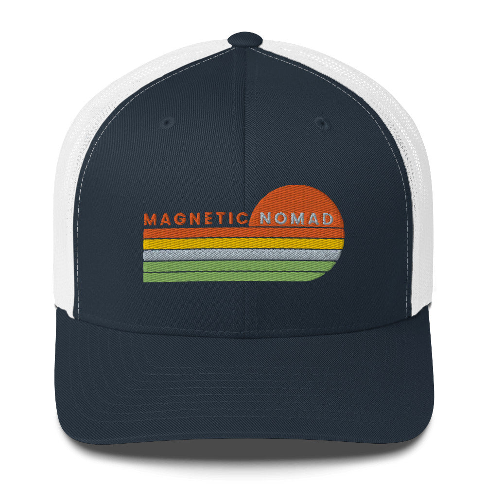 MAGNETIC NOMAD FOREST LOGO TRUCKER HAT