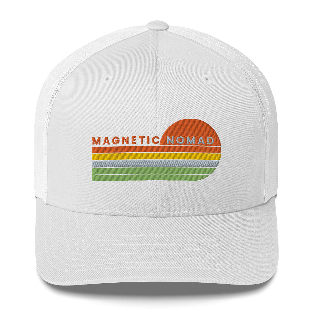 MAGNETIC NOMAD FOREST LOGO TRUCKER HAT